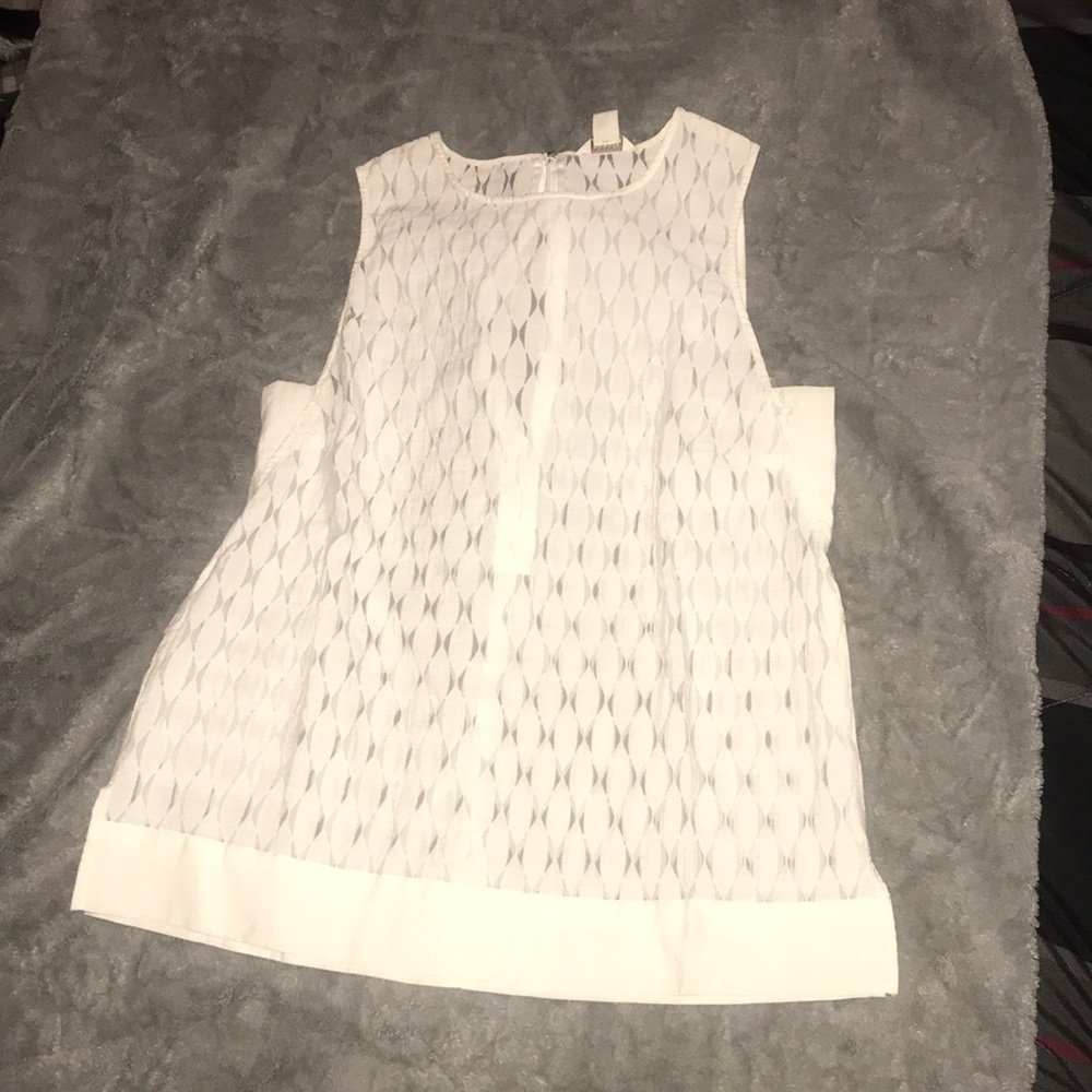 Fossil sleeveless white blouse